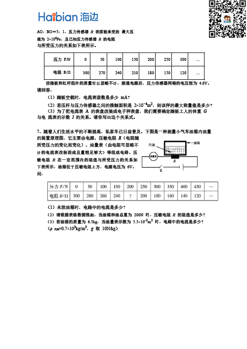 初三物理电学复习—欧姆定律详解