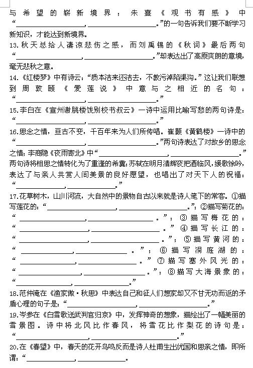 2017中考基础练习——字词类6