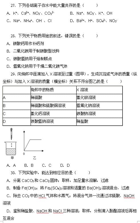 2018中考化学知识点：生活中的盐7