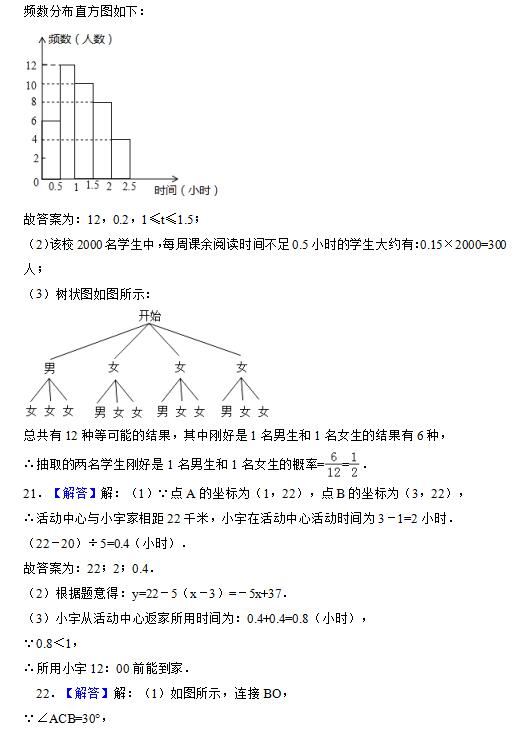 2017年新疆维吾尔自治区中考数学答案图3