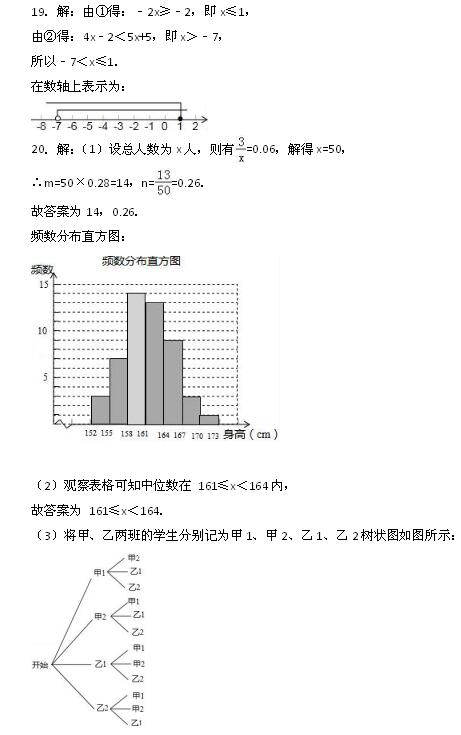 2017年贵州黔东南数学中考答案图2