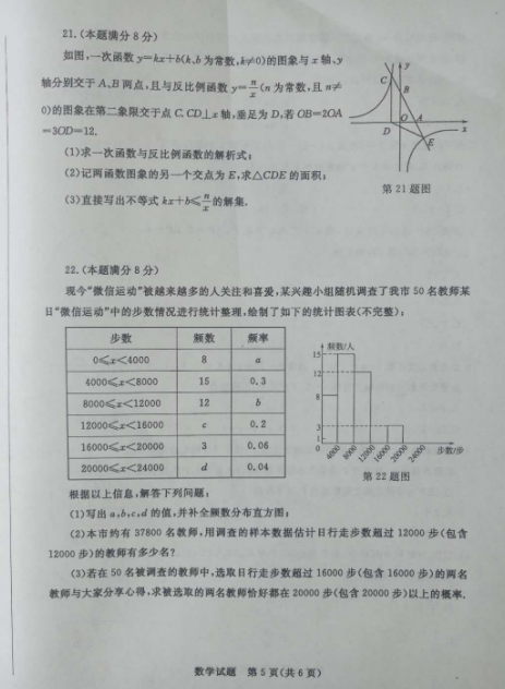 2018 枣庄中考数学试卷真题【图片版 可下载】