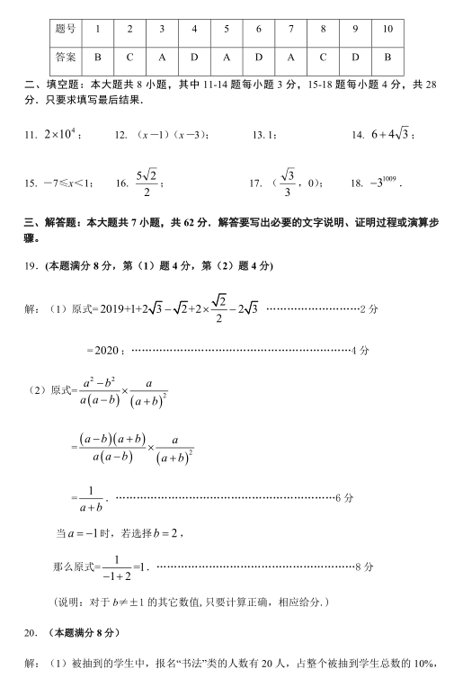 2019年山东东营中考数学真题及答案【图片版】9.png