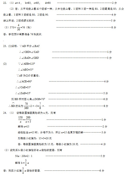 2019年广西南宁中考数学真题及答案【图片版】8.jpg