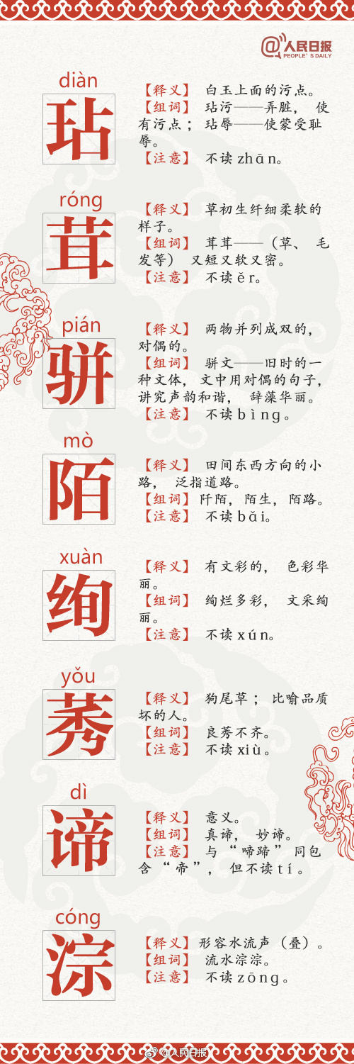 中考语文基础知识之68个高出错率汉字整理
