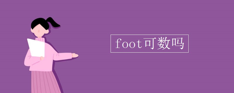 foot可数吗