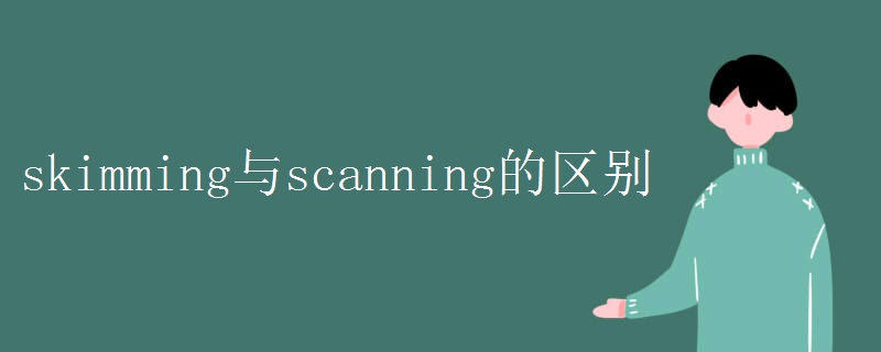 skimming与scanning的区别