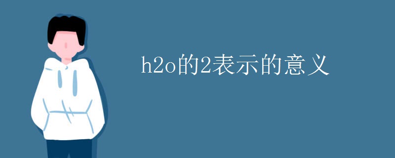 h2o的2表示的意义