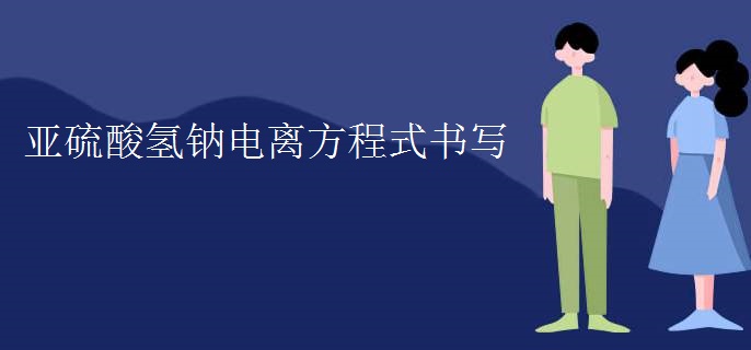 亚硫酸氢钠电离方程式书写